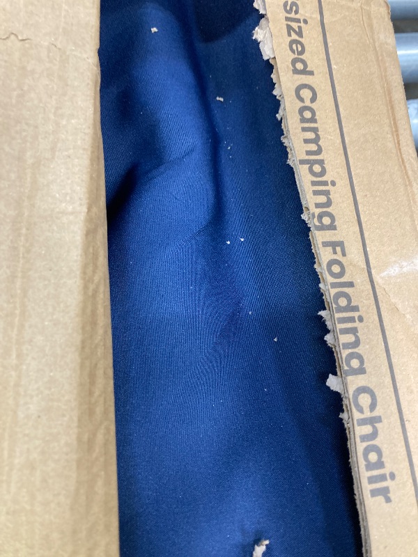 Photo 1 of ALPS Mountaineering King Kong Camping Chairs for Adults with Mesh Cup Holders and Pockets, Built Durable and Reliable with Compact Foldable Steel Frame, Blue ***(OPEN BOX, BOX RIPPED/TORN)***