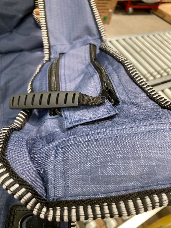 Photo 1 of ALPS Mountaineering King Kong Camping Chairs for Adults with Mesh Cup Holders and Pockets, Built Durable and Reliable with Compact Foldable Steel Frame, Blue ***(OPEN BOX, BOX RIPPED/TORN)***