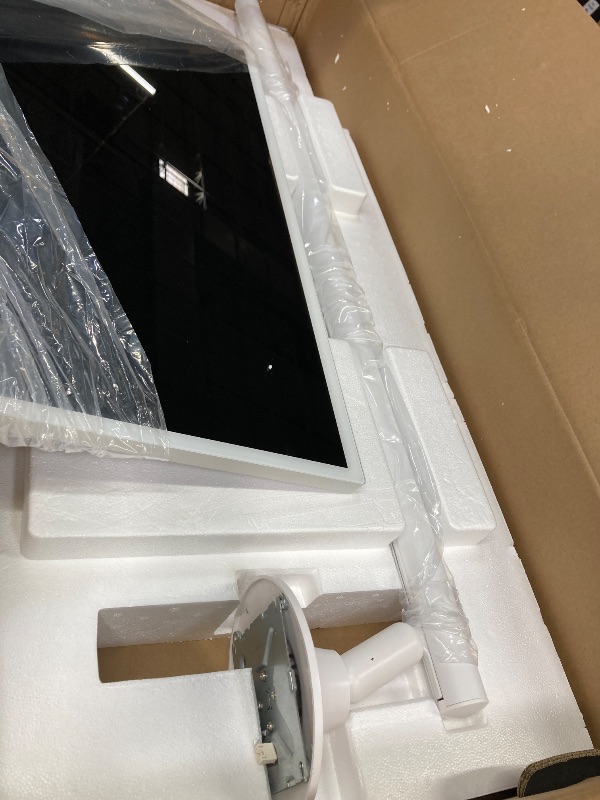 Photo 1 of 32-Inch Portable Touch Screen Monitor, 1080P Portable TV on Wheels with 13MP Integrated Camera, 6G RAM+128G Storage, Android OS, Built-in Battery(6-7H), Full Swivel Rotation, Voice Remote Control