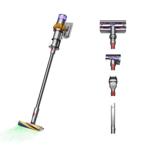 Photo 1 of **NO POWER PLUG/INCLUDES RANDOM ATTACHMENTS**Restored Premium Dyson V15 Detect Total Clean Extra Cordless Vacuum | Yellow/Nickel (Refurbished)
