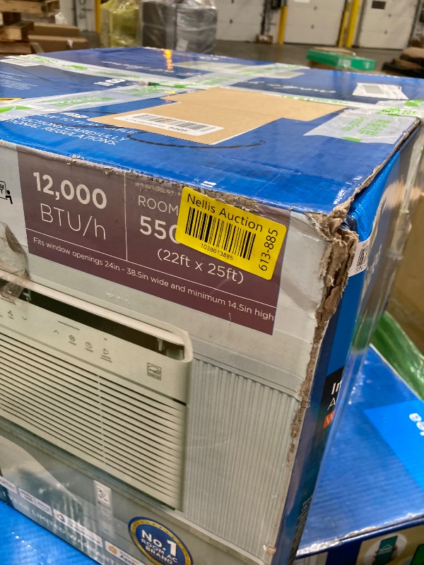 Photo 1 of Midea 12,000 BTU Smart Inverter Air Conditioner Window Unit with Heat and Dehumidifier – Cools up to 550 Sq. Ft., Energy Star Rated, Quiet Operation, Electronic Controls, Remote Control, White