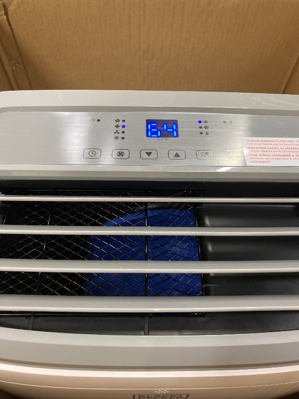 Photo 1 of **PARTS ONLY**BLACK+DECKER 10,000 BTU Portable Air Conditioner for Rooms up to 450 Sq. with Remote Control, White
