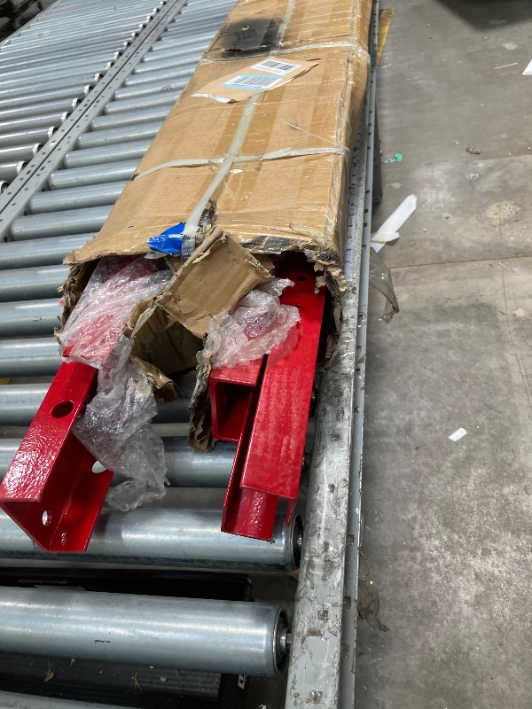 Photo 1 of 12 Ton Hydraulic Press with Press Plates, Benchtop Hydraulic Shop Press, H-Frame Garage Floor Press, Adjustable Working Table Height, Red
