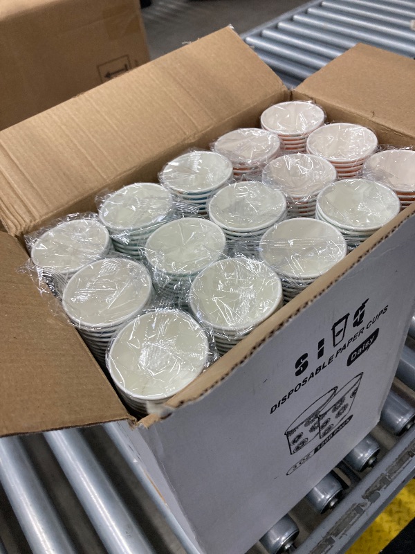 Photo 1 of 1200 Pack 3 oz Paper Cups, Disposable Bathroom Cups, Mini Mouthwash Cups, Small Cup 3 Ounce for Bathroom, Party, Picnic, BBQ, Travel(Daisy)
