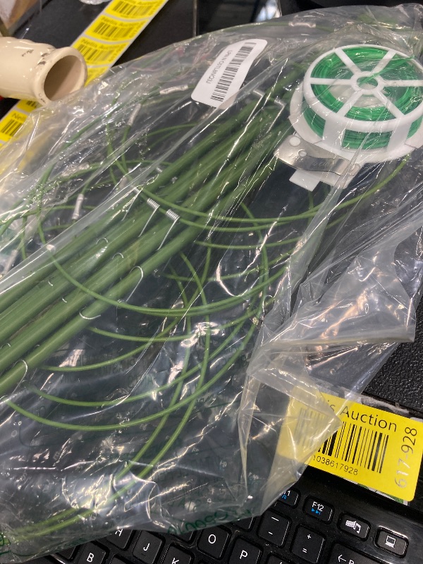 Photo 1 of 4 Pack Plant Support Tomato Cages for Garden, 18 Inches Small Tomato Cages and Supports with Adjustable Rings for to Garden Pots, Plant Stakes Tomato Trellis Rings for Climbing Plants