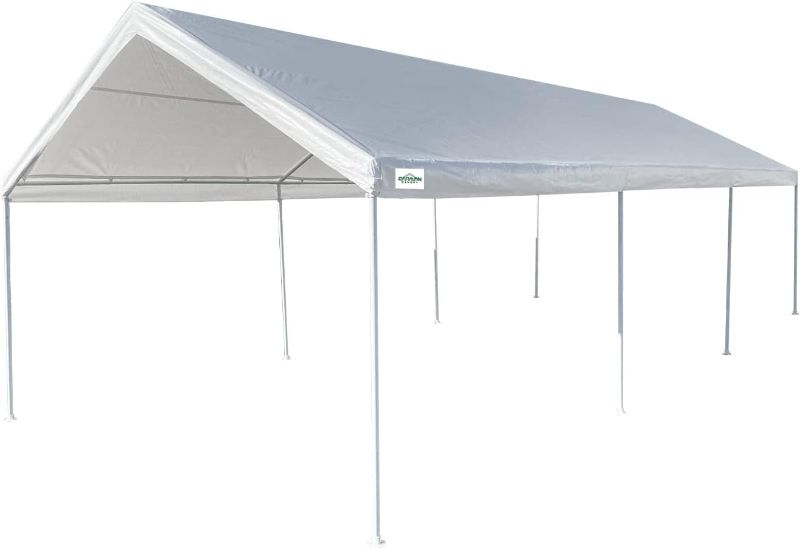 Photo 1 of ***PARTS ONLY***
Caravan Canopy Domain Pro 312 12x26 Carport Shelter,White