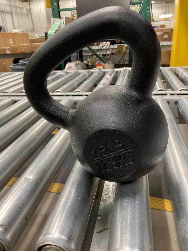 Photo 1 of 1 Single Weight, Yes4All 25lb Kettlebell Cast Iron for Dumbbell Weights Exercises, Gym, Fitness, Full Body Workout Equipment Push up, Grip and Strength Training, ***(1 Single Weight)***
