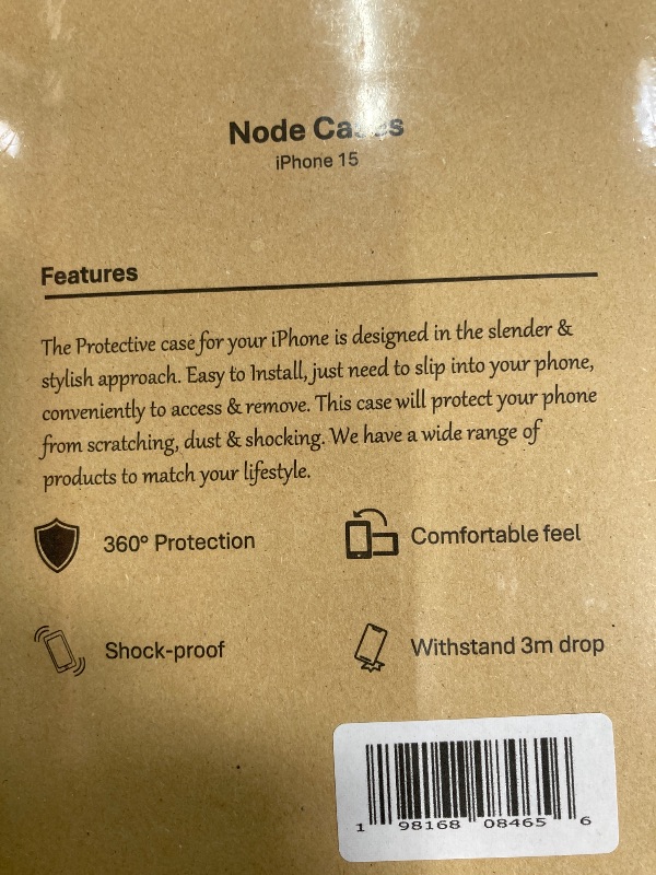 Photo 1 of 2 Pack Node Cases Compatible with iphone 15 Clear, Shock-proof,  