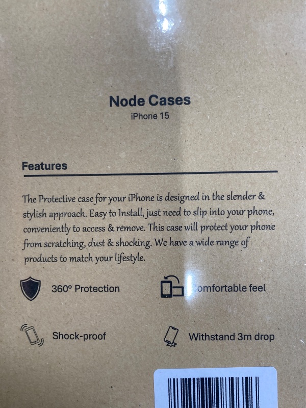 Photo 1 of 2 Pack Node Cases Compatible with iphone 15 Clear, Shock-proof,  