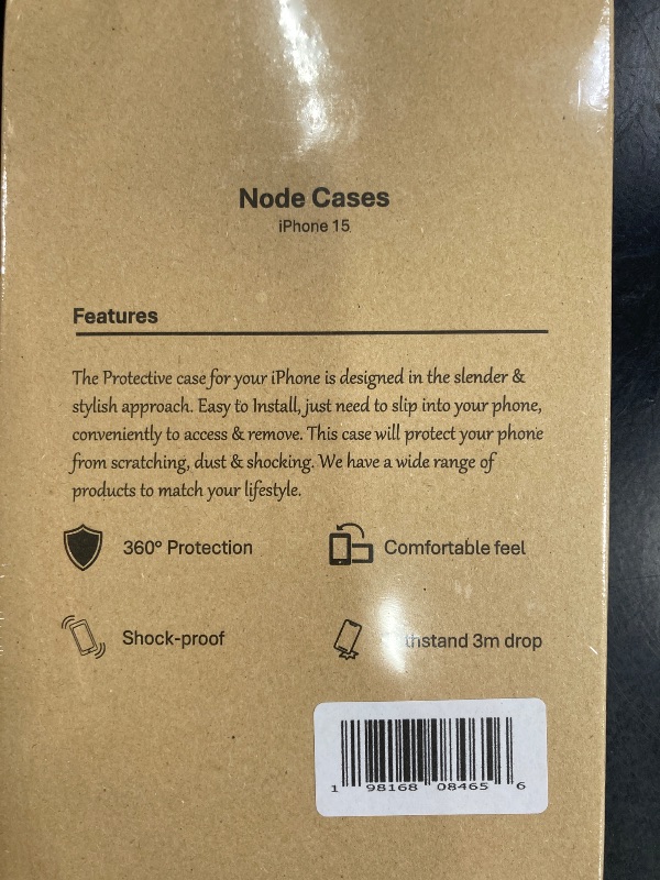 Photo 1 of 2 Pack Node Cases Compatible with iphone 15 Clear, Shock-proof,  