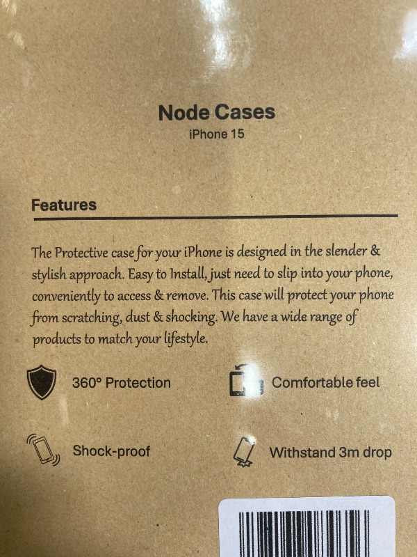 Photo 1 of 2 Pack Node Cases Compatible with iphone 15 Clear, Shock-proof,  