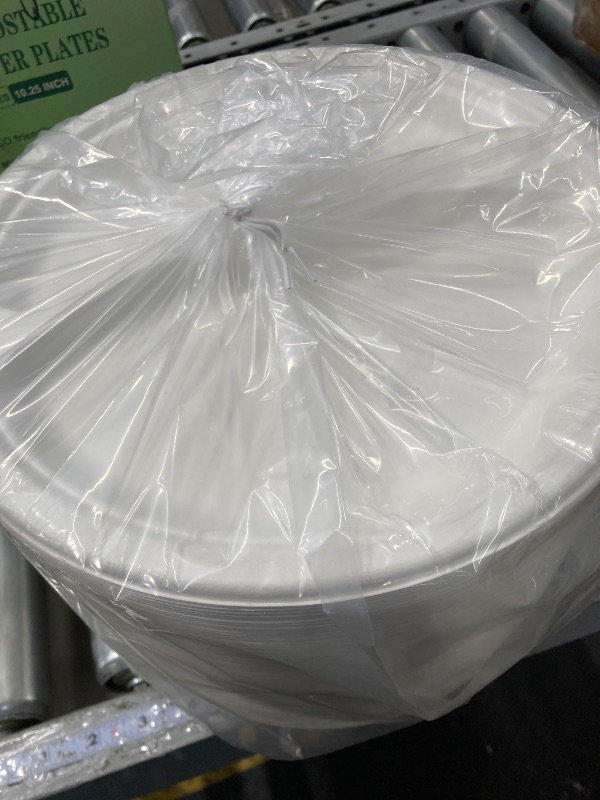 Photo 1 of 100% Compostable Paper Plates Heavy Duty - 100 Pack Biodegradable Disposable Plates – 9” Brown Disposable Dinner Plates Made of Eco-Friendly, Natural Unbleached Sugarcane Bagasse, Microwavable Plates