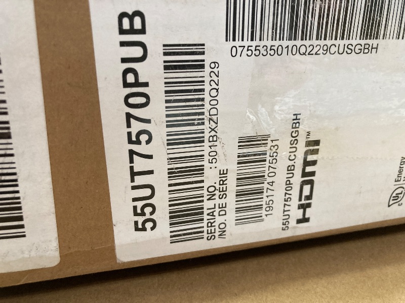 Photo 1 of ****sold for parts*****LG 55-Inch Class UT75 Series LED Smart TV 4K Processor Flat Screen AI-Powered with Alexa Built-in (55UT7570PUB, 2024)