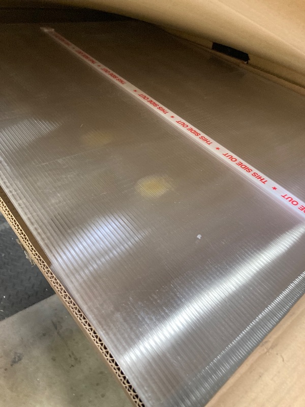 Photo 1 of ***BOX 1 OF 2/INCOMPLETE SET**Palram - Canopia 4x8 Lean-To Greenhouse for Outdoors, Hobby Walk-In UV Polycarbonate Panels Heavy Duty Aluminum Frame, Lockable Door, Adjustable Roof Vent, Rain Gutters, Galvanized Steel Base, Hybrid