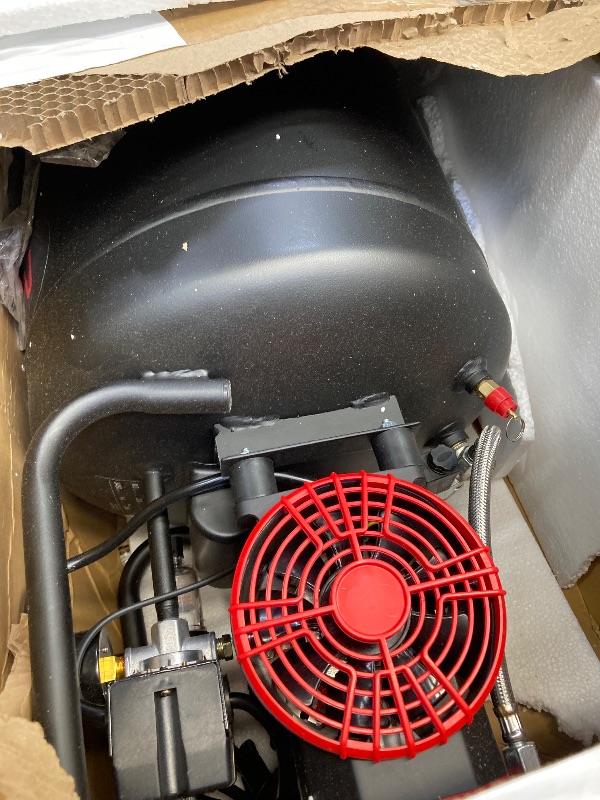 Photo 1 of 14 Gallon Ultra Quiet Air Compressor with 2 Quick Couplers 2HP 8.75 CFM, Max 115 PSI Pressure Oil-Free Air Compressor Tank, 70dB Quiet Compressor for Auto Repair, Tire Inflation 110V/60hz
