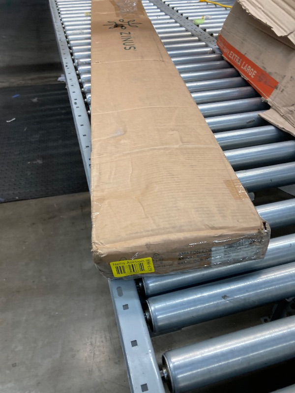 Photo 1 of ZINUS Quick Lock Bunkie Board, Box Spring & Bed Slat Replacement, Metal Frame with Steel Slats, Easy Assembly, Queen