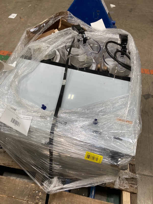 Photo 1 of WILPREP Commercial Slushy Machine, 12.7 gal 3 Tank Slush Machine, 48L Slushie Machine with Slush and Juice Modes, 1150W Stainless Steel Frozen Drink Machine, Slushy Maker for Restaurant Bar Home More ******It's dirty,****
