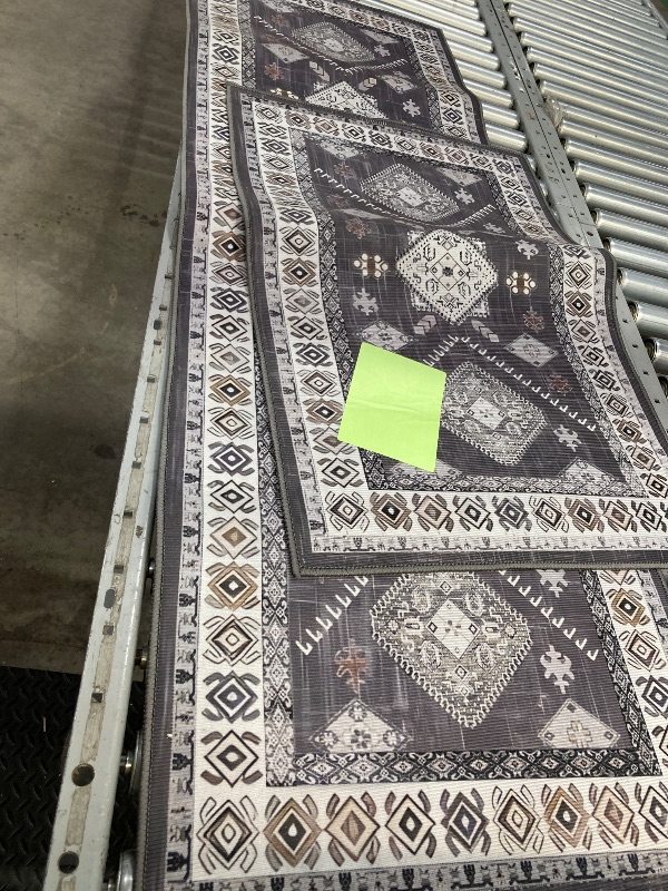 Photo 1 of 2 Piece Farmhouse Kitchen Rug Sets,Non Slip Kitchen Rugs and Mats Set,Boho Kitchen Mats for Floor, Vintage Washable Kitchen Floor Rugs for Hallway Laundry Room