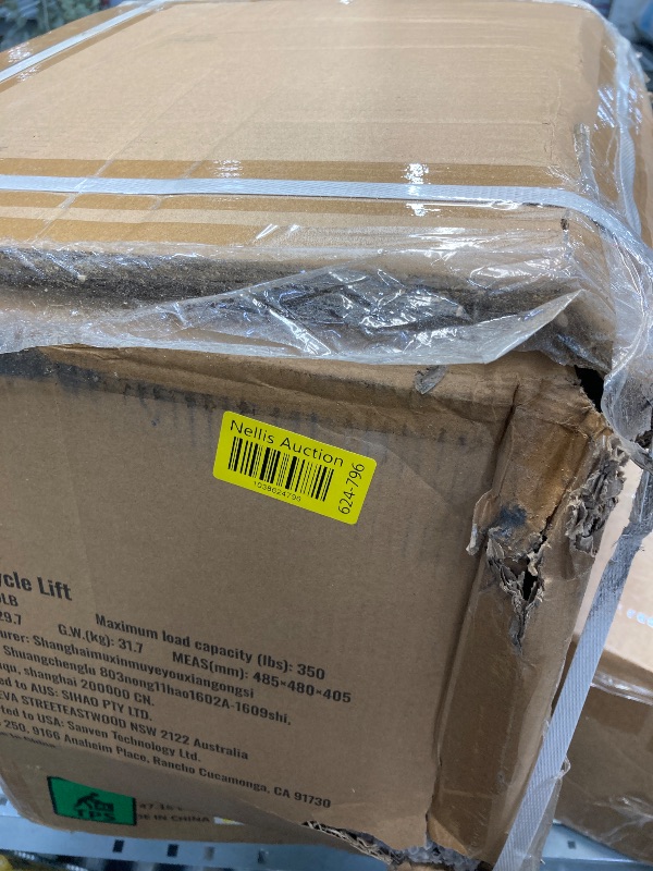 Photo 1 of VEVOR Hydraulic Motorcycle Lift Jack Table, 350 LBS Foot-Operated Motorcycle Scissor Jack Lift with Wide Deck, J-Hooks, ATV Dirt Bike Scissor Stand with 4 Wheels