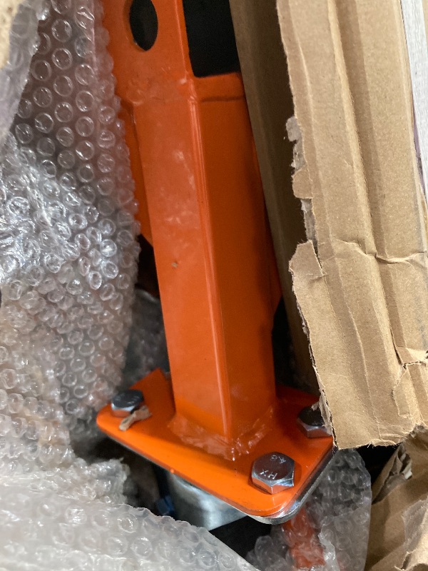 Photo 1 of VEVOR Hydraulic Motorcycle Lift Jack Table, 350 LBS Foot-Operated Motorcycle Scissor Jack Lift with Wide Deck, J-Hooks, ATV Dirt Bike Scissor Stand with 4 Wheels