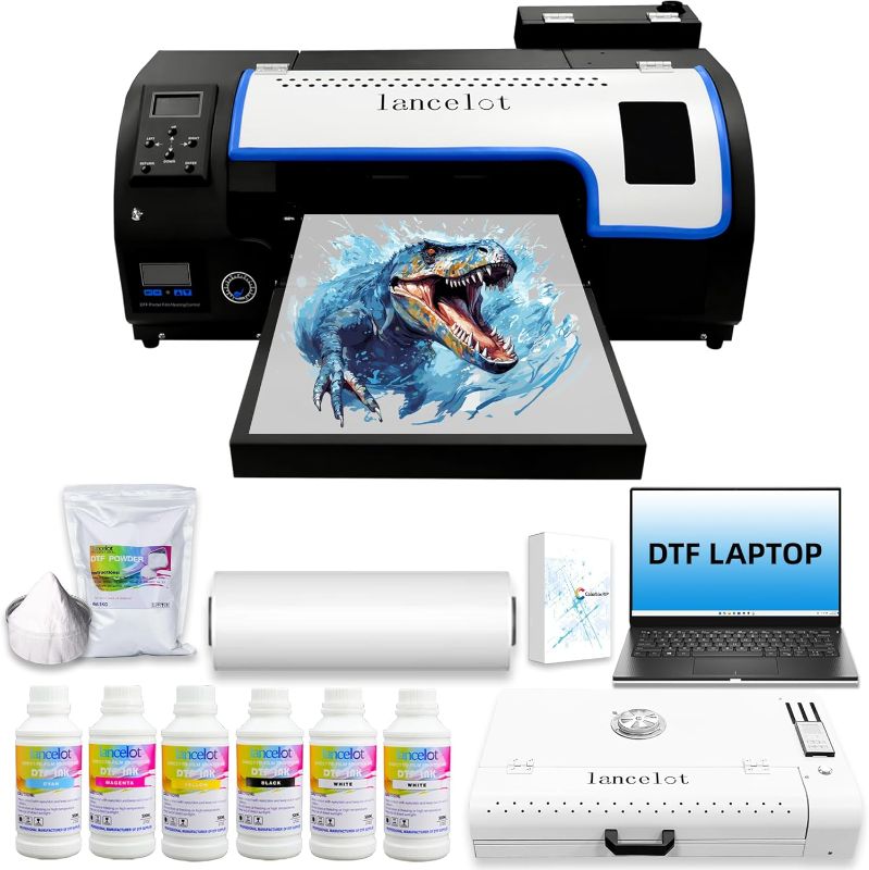 Photo 1 of ++SIMILAR++Lancelot Auto-Maintenance M1630 Pro DTF Bundle with Roll Feeder,White Ink Circulation for DIY T Shirt Printing,Doubled Speed Over L1800,L805 DTF Printer Machine(Printer+Oven+Laptop+Consumables)
