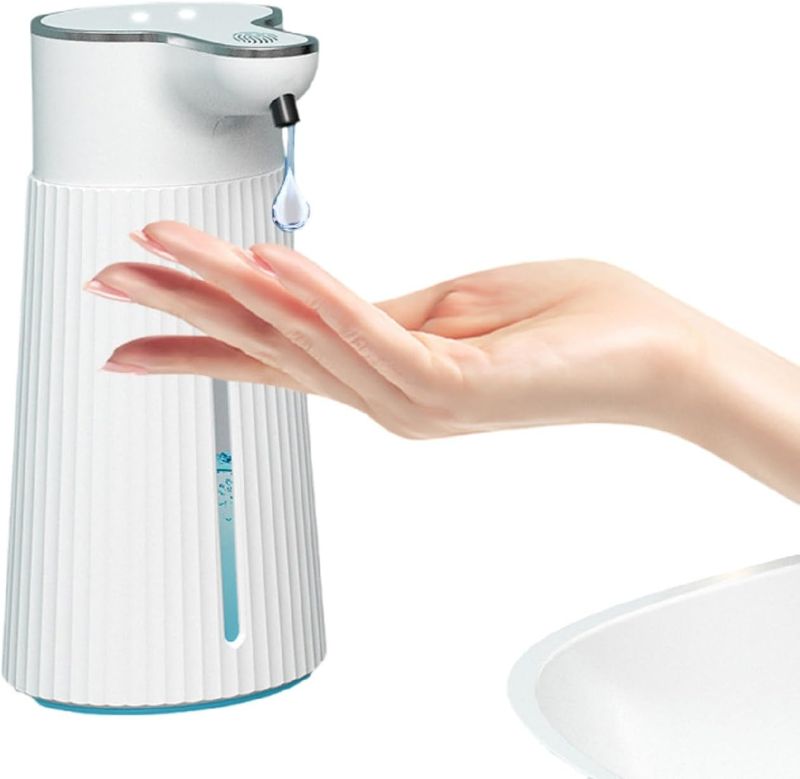 Photo 1 of 14oz Automatic Soap Dispenser Wall Mounted,2 Gears Adjustable,Touchless Rechargeable Electric Hand Sanitizer Dispenser, Perfect for Commercial or Household Use (Liquid)
