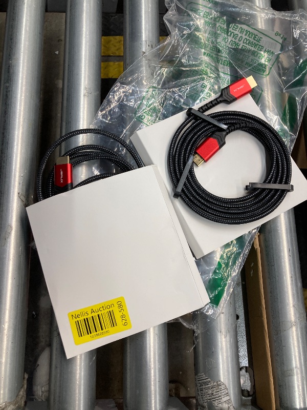Photo 1 of 10K 8K HDMI Cable 2.1 2 Pack 6ft, JSAUX 48Gbps Ultra High Speed HDMI Cable Braided Cord, 4K@120Hz, 4K@144Hz, 8K@60Hz, HDCP 2.2&2.3, HDR 10, eARC,ARC Compatible with Dolby PS5 Monitor HDTV Soundbar-Red