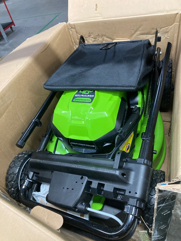 Photo 1 of ***PARTS ONLY***
Greenworks 40V 21" Brushless Cordless (Smart Pace / Self-Propelled) Lawn Mower (75+ Compatible Tools), (2) 4.0Ah Batteries and Charger Included