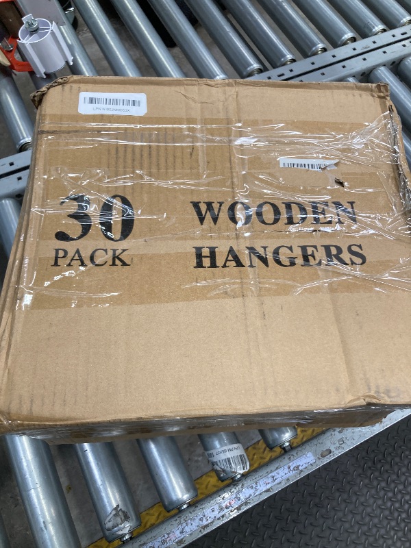 Photo 1 of 30 Wooden Hangers