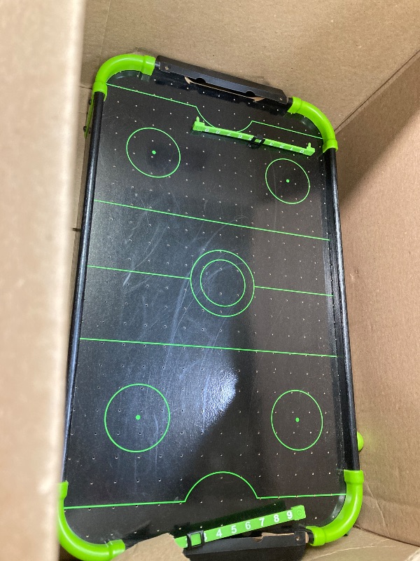 Photo 1 of 20"x12.25" NEON Wooden Tabletop AIR Hockey Game
