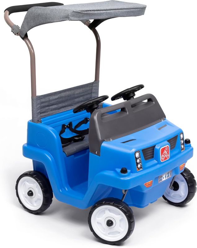 Photo 1 of ***PARTS ONLY***
Step2 Side-by-Side Push Around SUV, Kids Push Car, 2 Seats, Stroller Substitute, Includes Seat Belts & Horns, Made of Durable Plastic, Max Weight 100 lbs., For Toddlers 1.5-5 Years Old, Blue
