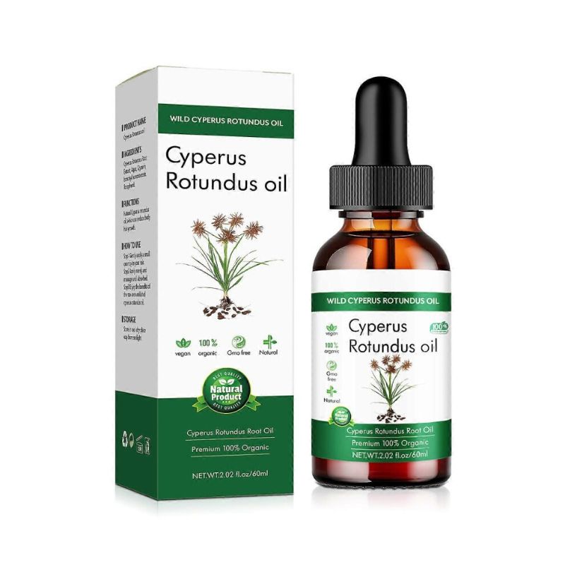 Photo 1 of (2pcs) Cyperus Rotundus Oil - 100% Cyprus Oil Natural Nut Grass Oil for Reducing Body Hair Growth, Smooth Skin & Hair Removal, Moisturizing & Soothing