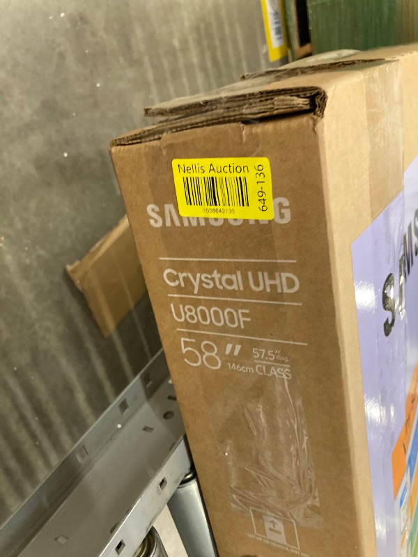 Photo 1 of Samsung 58-Inch Class Crystal UHD U8000F 4K Smart TV (2025 Model) Endless Free Content, Crystal Processor 4K, MetalStream Design, Knox Security, Alexa Built-in