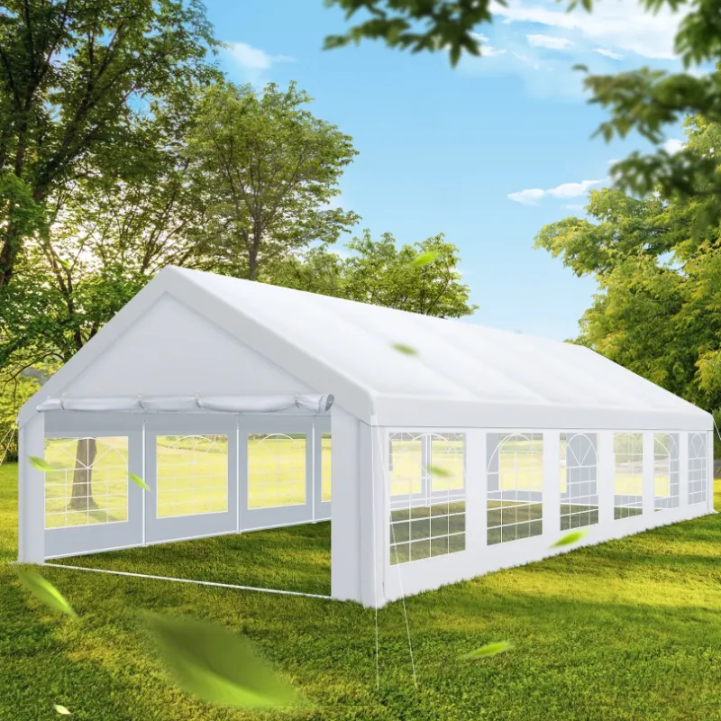 Photo 1 of ***PARTS ONLY***
SANOPY 20x40ft Heavy Duty Party Tent, Outdoor Commercial Canopy with Removable Sidewalls, Gazebo Shelter for Wedding, Outdoor Carport Party Tent for Event, White