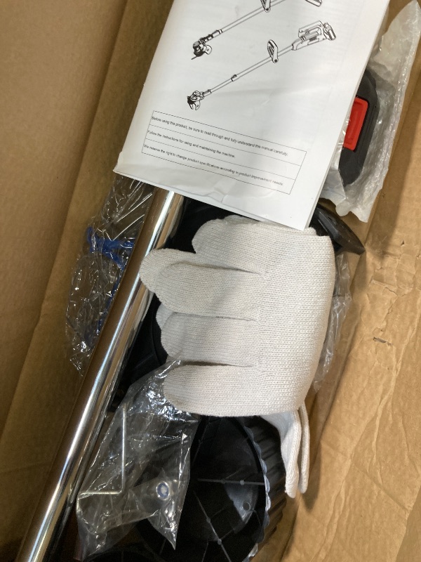 Photo 1 of ****DIRTY***KingFurt Cordless Electric Weed Wacker String Trimmer 2000W Lawn Grass Edger Tool Electric Brush Cutter with 3 Types Blades and Adjustable Handle