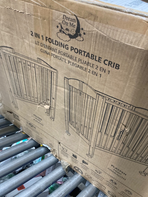 Photo 1 of 2 IN 1 FOLDING PORTABLE CRIB