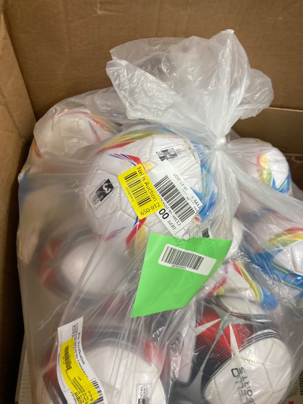 Photo 1 of ***MISSING PUMP/SOME BALLS ARE DAMAGED**Xcello Sports Soccer Ball Size 3, Soccer Sports Ball with Pump, Ideal for Kids Soccer Ball Players, Multicolor, Size 3
