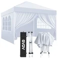 Photo 1 of 10'x10' Pop Up Canopy tent with Sidewalls, GVDV Portable Instant Canopy, Outdoor Canopy Event Tent, Waterproo