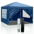 Photo 1 of 10 x 10 Ez Pop Up Gazebo Canopy Tent for Outdoor Waterproof Party Wedding 4 Sidewalls