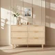 Photo 1 of **NO INSTRUCTIONS**LAZZO 6 Drawer Dresser Rattan Wood Dresser Chest of Drawers Large Storage Cabinet