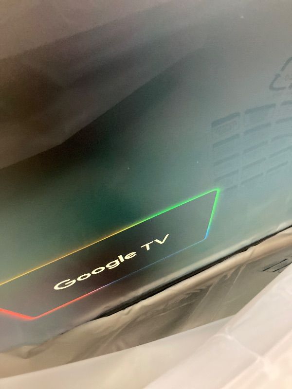Photo 1 of **CRACKED SCREEN/PARTS ONLY**TCL 65-Inch Q68 QLED Pro 4K UHD Smart TV with Google TV (65Q681G, 2024 Model) Dolby Vision, Dolby Atmos, HDR Pro, Game Accelerator up to 120Hz, Voice Remote, Works with Alexa, Streaming Television