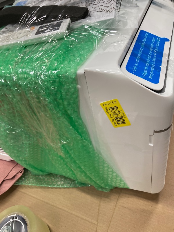 Photo 1 of Midea 8,000 BTU Smart Inverter Air Conditioner Window Unit with Heat and Dehumidifier – Cools up to 350 Sq. Ft., Energy Star Rated, Quiet Operation, Electronic Controls, Remote Control, White