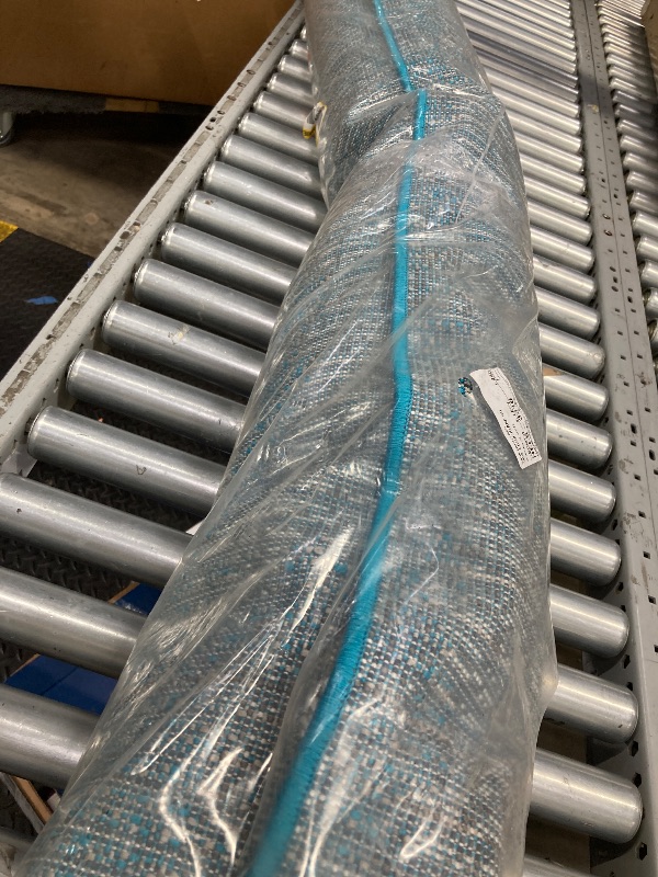 Photo 1 of Rugshop Contemporary Abstract Design Plush Shag Area Rug 7'10" x 10' Turquoise