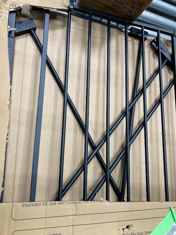 Photo 1 of ***MISSING PARTS***29.5 -43.3 Extra Wide Safety Baby Gate for Stairs Doorways Top of Stairs Black