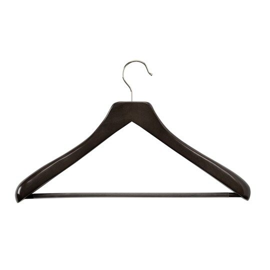 Photo 1 of 2 pk- Honey Can Do Ebony Curved Suit Hangers, 2ct. in Black | Michaels
