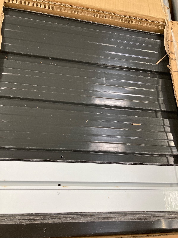 Photo 1 of 10' x 12' XL Outdoor Storage Shed, Sturdy Metal Building w/Lockable Doors for Garden, Backyard, Poolside and Lawn, Black