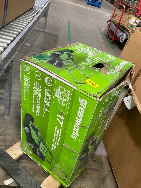 Photo 1 of ***PARTS ONLY***
Greenworks 24V 13" Brushless Cordless (Push) Lawn Mower, 4.0Ah Battery and Charger Included