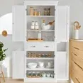 Photo 1 of 
Hero image 1 of Ktaxon 72" Kitchen Pantry Cabinet with Doors and Shelves, Sideboard Storage, White, 1 of 7


View in 3D



Best seller
Visit the Ktaxon Store
Ktaxon 72" Kitchen Pantry Cabinet with Doors and Shelves, Sideboard Storage, White