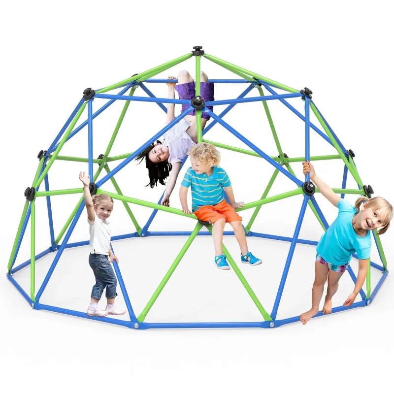 Photo 1 of 10FT Climbing Dome,Kids Dome Climber Jungle Gym Outdoor Toddler Play Set for Kids 3-10 Year Outdoor Play , Supports up to 880lbs