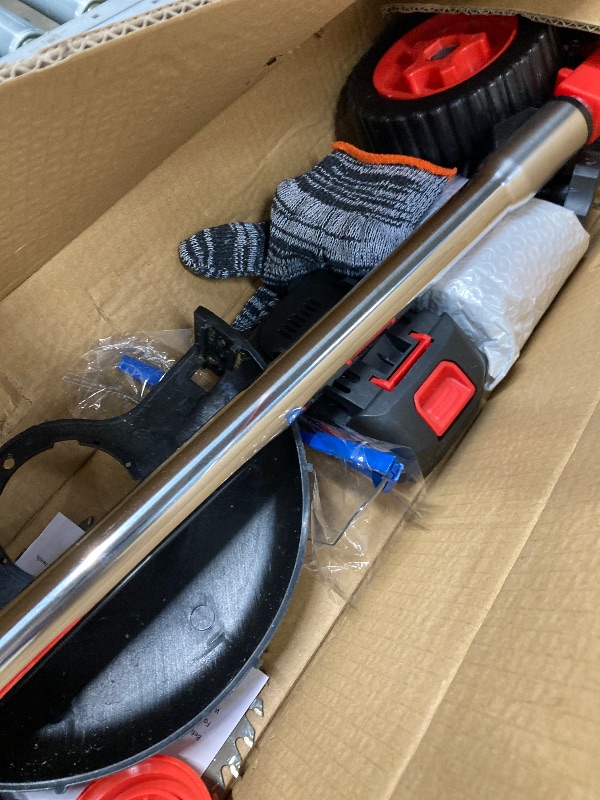 Photo 1 of **Missing battery** Electric  Eater Wacker, Grass Trimmer Weed Lawn Edger Eater, 21V 650W Cordless Grass String Trimmer Cutter, Weed Wacker with 2 Battery